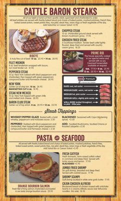 Menu photo 2 Cattle Baron Hobbs, NM