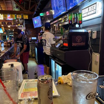 Fat Joe's O'side - a man at the bar - Sports Bars Near Me - Oceanside, California