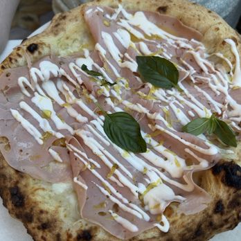 Saraceno d'Oro - Mortadella pizza special - not my cup of tea - Italian Near Me - Positano, SA