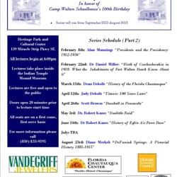 Heritage Park & Cultural Center - All the lectures are free and open to the public. Please join us!