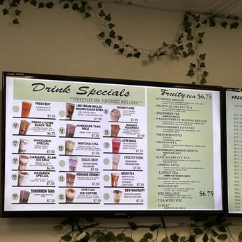 Popping Ave Boba Tea - Menu - Bubble Tea Near Me - Fresno, California