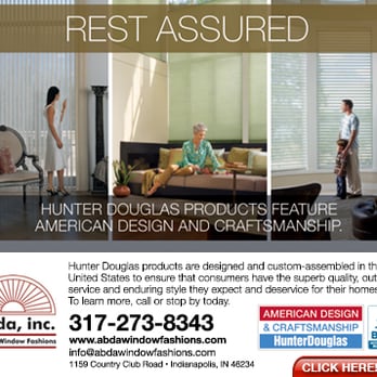 Abda Custom Window Fashions - Ad powered by: YellowPageCity.com - Shades & Blinds Near Me - Indianapolis, Indiana Abda Custom Window Fashions - Ad powered by: YellowPageCity.com - Shades & Blinds Near Me - Indianapolis, Indiana