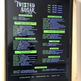 Twisted Sugar - Menu a/o Jan 2022 - Bakeries Near Me - Roy, Utah