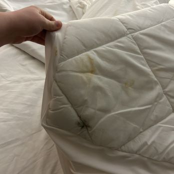 Baymont by Wyndham Crestview - Mold and stains on the mattress cover - Hotels Near Me - Crestview, Florida