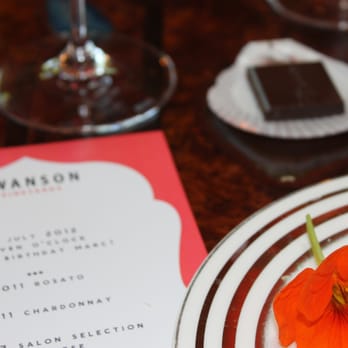 Swanson Vineyards - Personalized menu- nice touch! - Wine Tasting Room Near Me - Rutherford, California