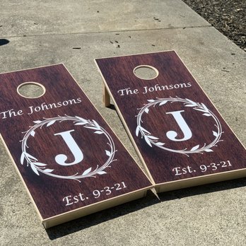Pappas Woodworks - Custom Corn hole boards for a Wedding - Carpenters Near Me Pappas Woodworks - Custom Corn hole boards for a Wedding - Carpenters Near Me
