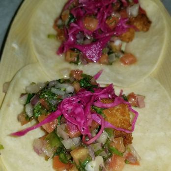 Boxi Park - Baja Cali Fish tacos $8. Small as the length of your index finger but packed with flavor. - Bars Near Me - Orlando, Florida Boxi Park - Baja Cali Fish tacos $8. Small as the length of your index finger but packed with flavor. - Bars Near Me - Orlando, Florida