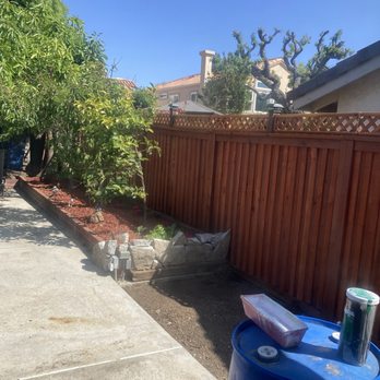 Irvine Fence - Finished product with a little lath work on top - Fences & Gates Near Me - Anaheim, California Irvine Fence - Finished product with a little lath work on top - Fences & Gates Near Me - Anaheim, California