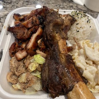 808 Local Hawaiian Grill - The Aina Combo Plate. That beef rib tho... - Hawaiian Near Me - Artesia, California 808 Local Hawaiian Grill - The Aina Combo Plate. That beef rib tho... - Hawaiian Near Me - Artesia, California
