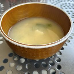 Lukewarm miso soup