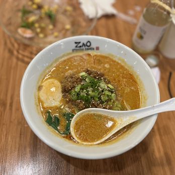 Zao Stamina Ramen - VEGAN TAN TAN MEN with an egg - Ramen Near Me - Bethesda, Maryland Zao Stamina Ramen - VEGAN TAN TAN MEN with an egg - Ramen Near Me - Bethesda, Maryland
