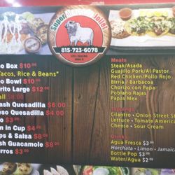 Supermercado Joliet - Food truck menu