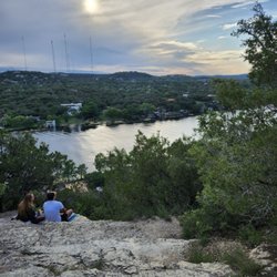 Mount Bonnell - Enjoying the view of the Colorado River as we strolled along the top of Mount Bonnell.