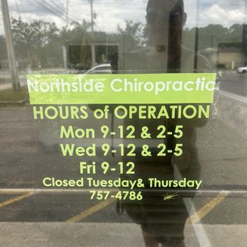 Northside Chiropractic & Alternative Medicine - Current hours of operation. - Chiropractors Near Me - Jacksonville, Florida Northside Chiropractic & Alternative Medicine - Current hours of operation. - Chiropractors Near Me - Jacksonville, Florida