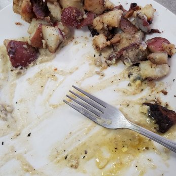 Tiny Tim's Cafe - Biscuits & sausage, with home fries. - Breakfast & Brunch Near Me - Auburn, Massachusetts