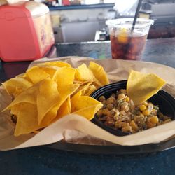 Grabbed a quick street corn salsa snack & confirmed my friends Friday booking. Yum & onward! 4/8/26