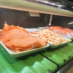 Sushi was my selection today at the Sushi Bar near the one of the entrances. Sushi was my selection today at the Sushi Bar near the one of the entrances.