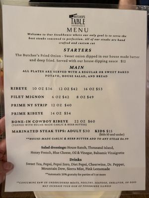 Menu photo 3 The Butcher’s Table Dunn, NC Menu photo 3 The Butcher’s Table Dunn, NC
