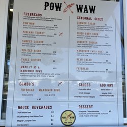 Pow Waw Food Truck - Menu