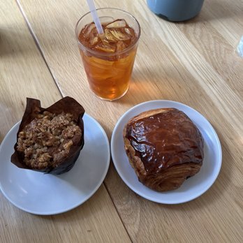 Tartine - Chocolate Croissant and banana muffin - French Near Me - New Orleans, Louisiana Tartine - Chocolate Croissant and banana muffin - French Near Me - New Orleans, Louisiana