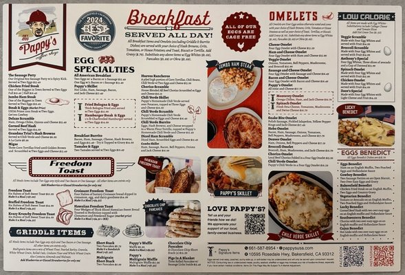 Menu photo 8 Pappy's Coffee Shop Bakersfield, CA Menu photo 8 Pappy's Coffee Shop Bakersfield, CA