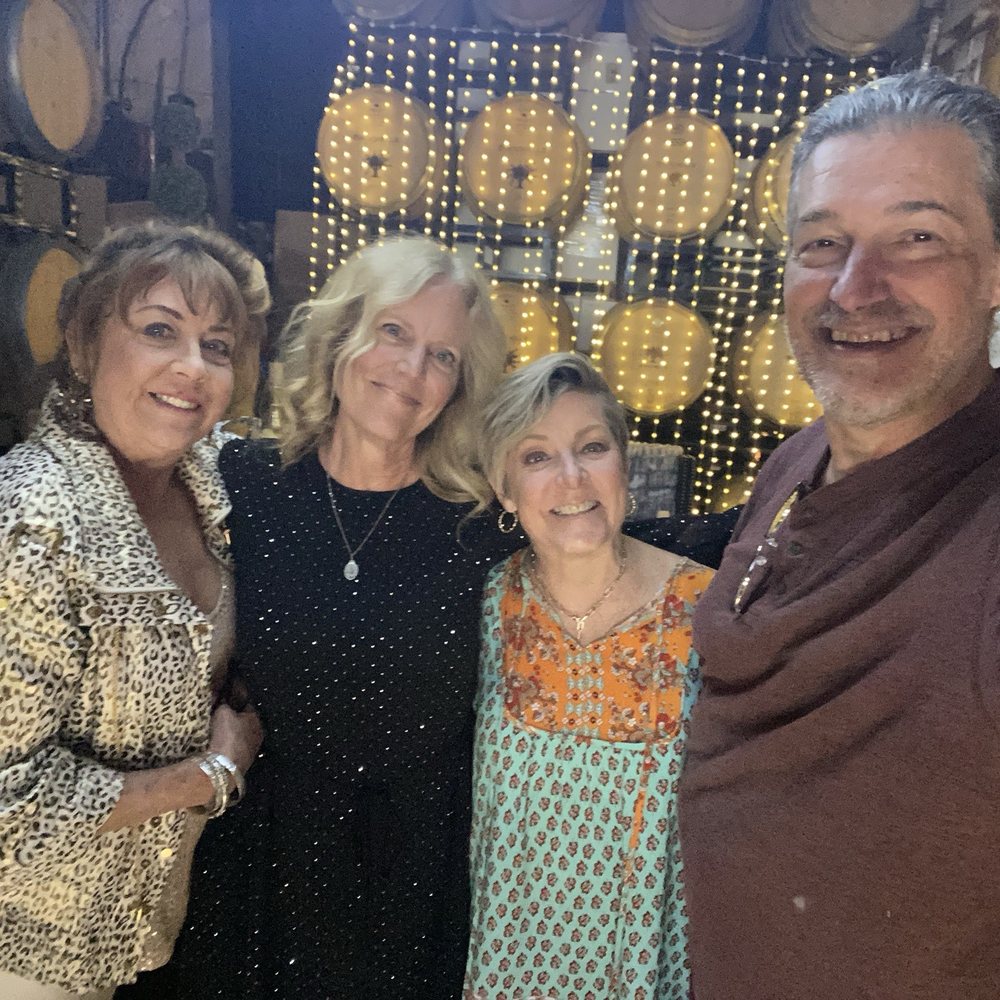 Brochelle Vineyards - Deb on the left, then Mary and me and my husband - Wine Tasting Room Near Me - Paso Robles, California