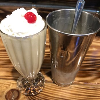 Italian Cowboy Cafe - Old Fashioned Hand Scooped Milkshakes- served with the tin - Southern Near Me - Sheldon, Iowa Italian Cowboy Cafe - Old Fashioned Hand Scooped Milkshakes- served with the tin - Southern Near Me - Sheldon, Iowa