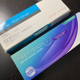 Ray Ban and Precision trial lenses.