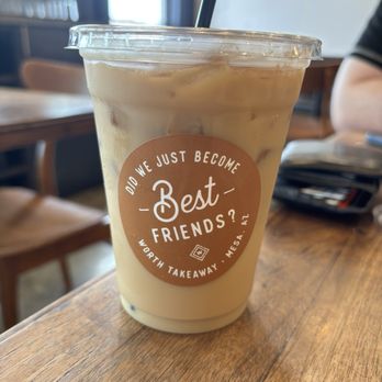 Worth Takeaway - Spiced Honey Cold Brew Latte 16oz - PLATFORMS - Breakfast & Brunch Near Me - Mesa, Arizona Worth Takeaway - Spiced Honey Cold Brew Latte 16oz - PLATFORMS - Breakfast & Brunch Near Me - Mesa, Arizona