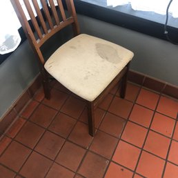 Chairs are dirty yuck Chairs are dirty yuck