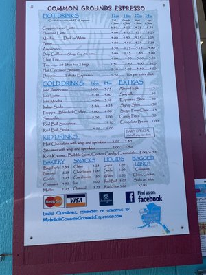 Menu photo 2 Common Grounds Espresso Anchorage, AK
