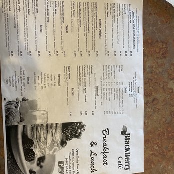 Blackberry Cafe - Menu 08/2022 - Breakfast & Brunch Near Me - Chandler, Arizona