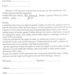 Refund agreement that takes away your right to free speech