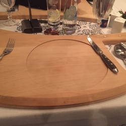 Hotel Holländische Mühle - Holzbrettbeiluntersetzer oder wie auch immer. Nette Idee.