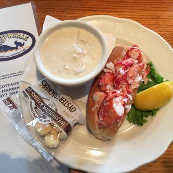 Thirsty Whale - The Clam Chowder was good but it could have been better. If they did not add additional cooked potato cubes in to it. - American Near Me - Bar Harbor, Maine