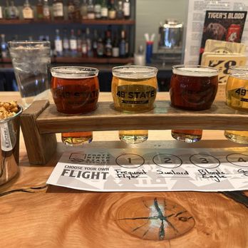 49th State Brewing - Ted Stevens - Frequent Flier, Sun lord, Smōk (Blond Eagle was out), Golden Dall...alll very good! - Brewpubs Near Me - Anchorage, Alaska