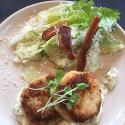 Halibut and shrimp cakes