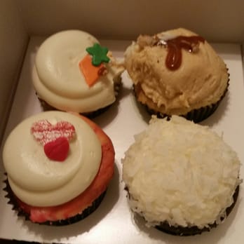Georgetown Cupcake - Carrot cake, salted caramel, chocolate coconut & red velvet & strawberry cheesecake swirl. - Cupcakes Near Me - Washington, DC, District of Columbia Georgetown Cupcake - Carrot cake, salted caramel, chocolate coconut & red velvet & strawberry cheesecake swirl. - Cupcakes Near Me - Washington, DC, District of Columbia