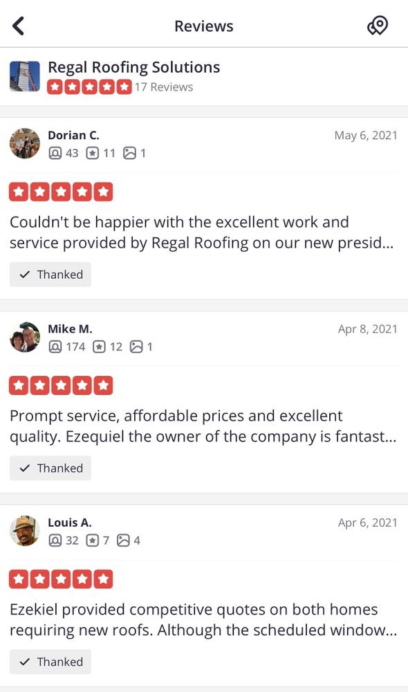 Slide of Regal Roofing Solutions