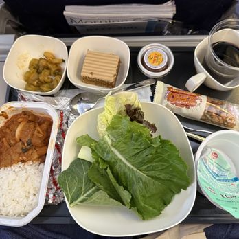 Korean Air - Spicy pork dinner. - Airlines Near Me - Chicago, Illinois Korean Air - Spicy pork dinner. - Airlines Near Me - Chicago, Illinois