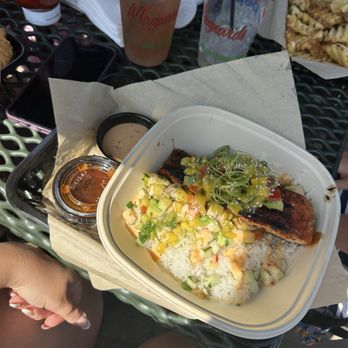 Maynards - Crispy Salmon Bowl - Bars Near Me - Excelsior, Minnesota