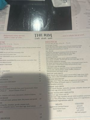 Menu photo 3 The Rim Fort Worth, TX Menu photo 3 The Rim Fort Worth, TX