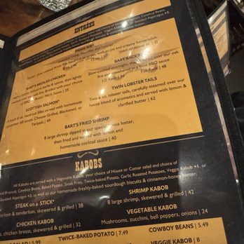 Black Bart's Steakhouse - Menu - Steakhouses Near Me - Flagstaff, Arizona Black Bart's Steakhouse - Menu - Steakhouses Near Me - Flagstaff, Arizona