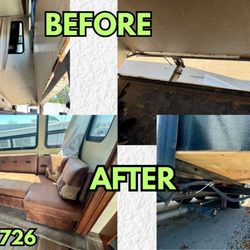 Overland RV - Rotting wood that we repaired