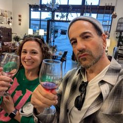 Downtown Santa Cruz Wine Walk - Mmm, this one is a red.