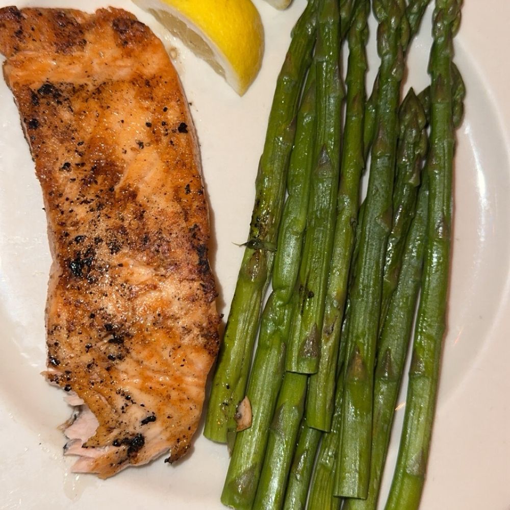 RJ Grunts - Maple Glazed Salmon (minus maple glaze) - American Near Me - Chicago, Illinois RJ Grunts - Maple Glazed Salmon (minus maple glaze) - American Near Me - Chicago, Illinois