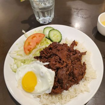 Phnom Penh - Filet Beef Luc Lac on Rice with Egg. - Cambodian Near Me - Vancouver, British Columbia Phnom Penh - Filet Beef Luc Lac on Rice with Egg. - Cambodian Near Me - Vancouver, British Columbia