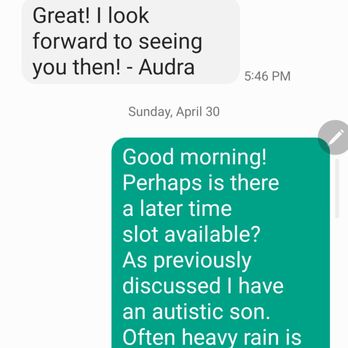 Marcus Anthony Photography - Confirmation of my appointment and request for a later time slot 4.5 hours before my appointment. - Session Photography Near Me - Wilmington, North Carolina