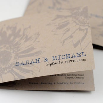 Down-to-Earth Paperworks - Rustic Sunflower Send N Seal Wedding Invite - Cards & Stationery Near Me - Saint Louis, Missouri Down-to-Earth Paperworks - Rustic Sunflower Send N Seal Wedding Invite - Cards & Stationery Near Me - Saint Louis, Missouri