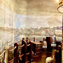 A bridge to the bar area